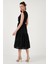 Regular Fit Kruvaze Yaka Midi Elbise Kadın Elbise 6118103 5