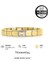 Tekno Trust 18 Ayar Italy Composable Klasik 18K Dolgulu Kalp ve Paslanmaz Çelik Bileklik Gold Altın 1 Yıl A 1