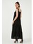 Relaxed Fit Volanlı Uzun Elbise Kadın Elbise 611EL010 3