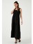 Relaxed Fit Volanlı Uzun Elbise Kadın Elbise 611EL010 4