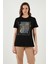 Pamuklu Bisiklet Yaka T Shirt Kadın T Shirt 24Y0723K1 2