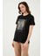Pamuklu Bisiklet Yaka T Shirt Kadın T Shirt 24Y0723K1 5