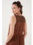Relaxed Fit V Yaka Volanlı Midi Elbise Kadın Elbise 611EL011 5