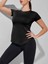 Kadın Dry Fit Running Yoga Hızlı Kuruma Nem Emici Yanları Fileli Hava Alabilen Spor T-Shirt 4