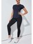 Kadın Dry Fit Running Yoga Hızlı Kuruma Nem Emici Yanları Fileli Hava Alabilen Spor T-Shirt 2