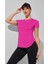 Kadın Dry Fit Running Yoga Hızlı Kuruma Nem Emici Yanları Fileli Hava Alabilen Spor T-Shirt 5