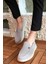 Terry Erkek Gri Garantili Rahat Dikişli Esnek Deri Detaylı Triko Loafer TERRY-7992 2