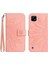 Realme C11 ile Uyumlu Çıkarılabilir Askılı ve Manyetik Kart Tutuculu Kabartmalı Ayçiçeği Cüzdan Telefon Kılıfı (Yurt Dışından) 1