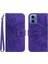 Motorola Moto G34 5g ile Uyumlu Çıkarılabilir Askılı ve Manyetik Kart Tutuculu Kabartmalı Ayçiçeği Cüzdan Telefon Kılıfı (Yurt Dışından) 1