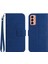 Samsung Galaxy M23 5g ile Uyumlu Çıkarılabilir Askılı ve Manyetik Kart Tutuculu Kabartmalı Ayçiçeği Cüzdan Telefon Kılıfı (Yurt Dışından) 1