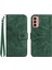 Samsung Galaxy M23 5g ile Uyumlu Çıkarılabilir Askılı ve Manyetik Kart Tutuculu Kabartmalı Ayçiçeği Cüzdan Telefon Kılıfı (Yurt Dışından) 1