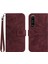 Sony Xperia 1 Iv ile Uyumlu Çıkarılabilir Askılı ve Manyetik Kart Tutuculu Kabartmalı Ayçiçeği Cüzdan Telefon Kılıfı (Yurt Dışından) 1
