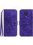 Motorola G Play 2021 ile Uyumlu Çıkarılabilir Askılı ve Manyetik Kart Tutuculu Kabartmalı Ayçiçeği Cüzdan Telefon Kılıfı (Yurt Dışından) 1