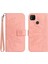Xiaomi Redmi 9c ile Uyumlu Çıkarılabilir Askılı ve Manyetik Kart Tutuculu Kabartmalı Ayçiçeği Cüzdan Telefon Kılıfı (Yurt Dışından) 1