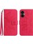 Tecno Camon 19 Pro ile Uyumlu Çıkarılabilir Askılı ve Manyetik Kart Tutuculu Kabartmalı Ayçiçeği Cüzdan Telefon Kılıfı (Yurt Dışından) 1