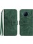 Nokia X20 ile Uyumlu Çıkarılabilir Askılı ve Manyetik Kart Tutuculu Kabartmalı Ayçiçeği Cüzdan Telefon Kılıfı (Yurt Dışından) 1