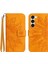 Samsung Galaxy S23 ile Uyumlu Çıkarılabilir Askılı ve Manyetik Kart Tutuculu Kabartmalı Ayçiçeği Cüzdan Telefon Kılıfı (Yurt Dışından) 1