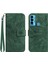 Tecno Camon 18I ile Uyumlu Çıkarılabilir Askılı ve Manyetik Kart Tutuculu Kabartmalı Ayçiçeği Cüzdan Telefon Kılıfı (Yurt Dışından) 1