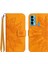 Tecno Camon 18I ile Uyumlu Çıkarılabilir Askılı ve Manyetik Kart Tutuculu Kabartmalı Ayçiçeği Cüzdan Telefon Kılıfı (Yurt Dışından) 1