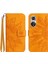 Huawei P50 Pro ile Uyumlu Çıkarılabilir Askılı ve Manyetik Kart Tutuculu Kabartmalı Ayçiçeği Cüzdan Telefon Kılıfı (Yurt Dışından) 1