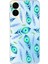 Tecno Camon 19 Neo ile Uyumlu 1mm Slim Fit Nazar Boncuğu 3 Baskılı Şeffaf Silikon Kılıf 1