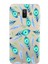 Samsung Galaxy J7 Duo ile Uyumlu 1mm Slim Fit Nazar Boncuğu 3 Baskılı Şeffaf Silikon Kılıf 1
