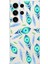 Samsung Galaxy S23 Ultra ile Uyumlu 1mm Slim Fit Nazar Boncuğu 3 Baskılı Şeffaf Silikon Kılıf 1