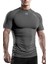 Erkek Premium Nefes Alabilen Hızlı Kuruma Koşu Fitness Reflektör Armalı Spor T-Shirt 1