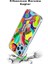 Apple iPhone Xs ile Uyumlu 1mm Slim Fit Retro Colors 6 Baskılı Şeffaf Silikon Kılıf 3