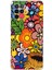 Oppo A94 ile Uyumlu 1mm Slim Fit Retro Colors 2 Baskılı Şeffaf Silikon Kılıf 1