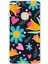 Huawei P10 Lite ile Uyumlu 1mm Slim Fit Retro Colors 1 Baskılı Şeffaf Silikon Kılıf 1