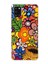 Samsung Galaxy A31 ile Uyumlu 1mm Slim Fit Retro Colors 2 Baskılı Şeffaf Silikon Kılıf 1