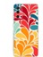 Samsung Galaxy S20 ile Uyumlu 1mm Slim Fit Retro Colors 5 Baskılı Şeffaf Silikon Kılıf 1