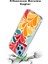 Samsung Galaxy S20 ile Uyumlu 1mm Slim Fit Retro Colors 5 Baskılı Şeffaf Silikon Kılıf 3