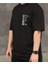 2pac Baskılı Siyah Unisex Oversize T-Shirt 3