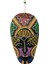 Ahşap Aborjin Mask 20 cm Renkli Duvar Dekoru Maske 1