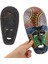 Ahşap Aborjin Mask 20 cm Renkli Duvar Dekoru Maske 2