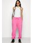 Sportswear Phoenix Fleece Yüksek Belli Oversize Kesim Pembe Kadın Eşofman Altı 3