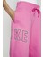 Sportswear Phoenix Fleece Yüksek Belli Oversize Kesim Pembe Kadın Eşofman Altı 4