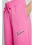 Sportswear Phoenix Fleece Yüksek Belli Oversize Kesim Pembe Kadın Eşofman Altı 5