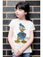 Fuddy Moda Donald Duck Baskılı Çocuk Tişört, Unisex Çizgi Film Baskılı Bebek T-Shirt 1