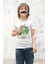 Paw Patrol Tracker Baskılı Çocuk Tişört, Unisex Çizgi Film Baskılı Bebek T-Shirt 2