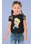 Frozen Elsa Baskılı Kız Çocuk Tişört, Karlar Ülkesi Baskılı Kız Bebek T-Shirt 1