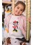 Kız Çocuk Minnie Mouse Baskılı Tişört, Çizgi Film Karakter Baskılı Bebek T-Shirt 1