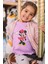 Kız Çocuk Minnie Mouse Baskılı Tişört, Çizgi Film Karakter Baskılı Bebek T-Shirt 1