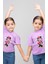 Kız Çocuk Minnie Mouse Baskılı Tişört, Çizgi Film Karakter Baskılı Bebek T-Shirt 2