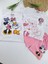 Kız Çocuk Şort Tişort Ikili Takım Minnie Mouse Baskılı Sırt ve Göğüs Baskılı 1