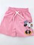 Kız Çocuk Şort Tişort Ikili Takım Minnie Mouse Baskılı Sırt ve Göğüs Baskılı 4