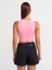 20902 Poliamid Crop Top-Pembe 2