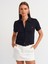 31006 Polo Yaka Nakış Detaylı Tshirt-Siyah 1